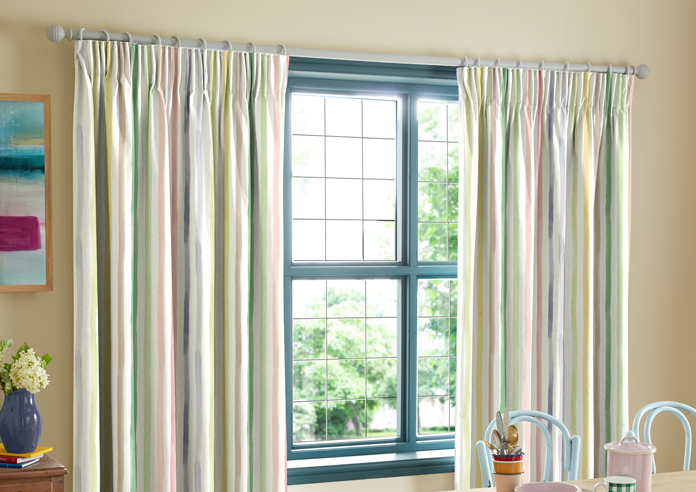 Bluebellgray Watercolour Stripe, Tetbury - Made to Measure Curtains - Image 5